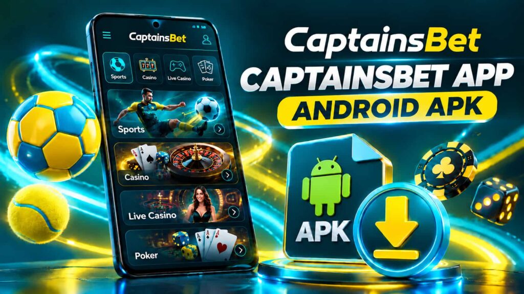 Trinnvis installasjon av CaptainsBet APK-filen på Android