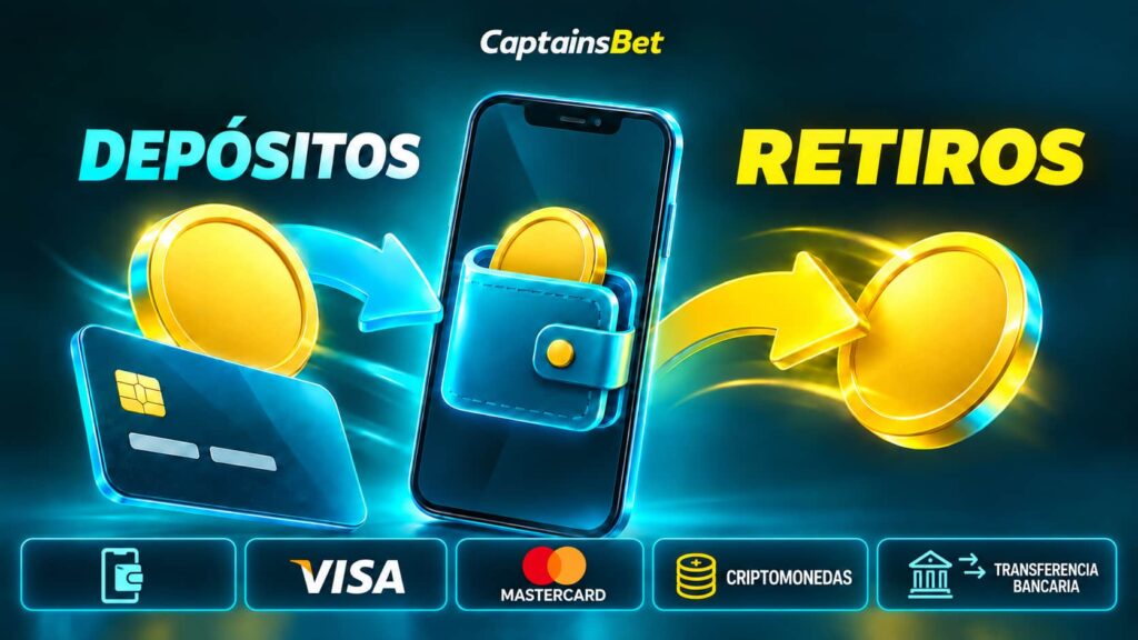 Métodos de depósito populares en CaptainsBet España